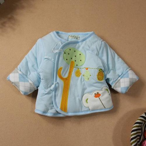 【厂家供应】双胞宝贝 0-3个月宝宝 婴幼儿服装秋冬款 棉衣加厚三件
